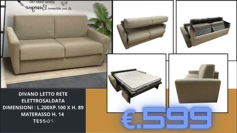 Eminflex Divano Letto: Comfort e Stile per Ogni Spazio