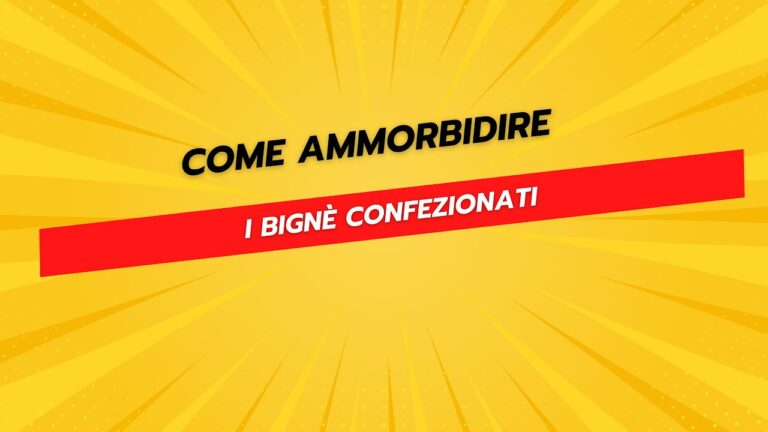 Come Ammorbidire i Bignè Confezionati in Pochi Semplici Passi