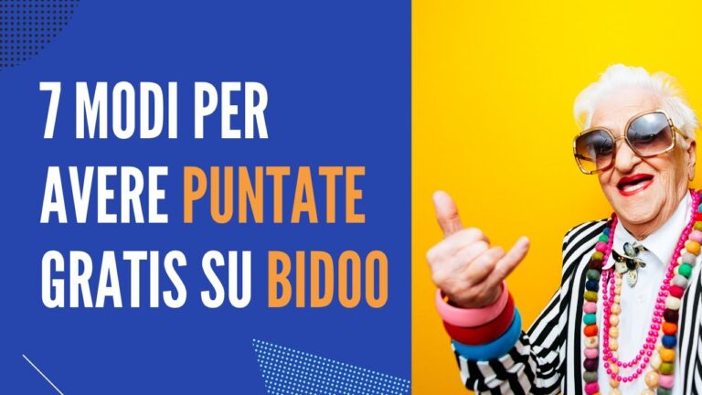 Puntate Gratis su Bidoo: Tutto a Poco Prezzo