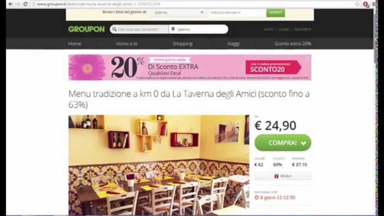 Su Groupon: La Scomparsa dei Ristoranti