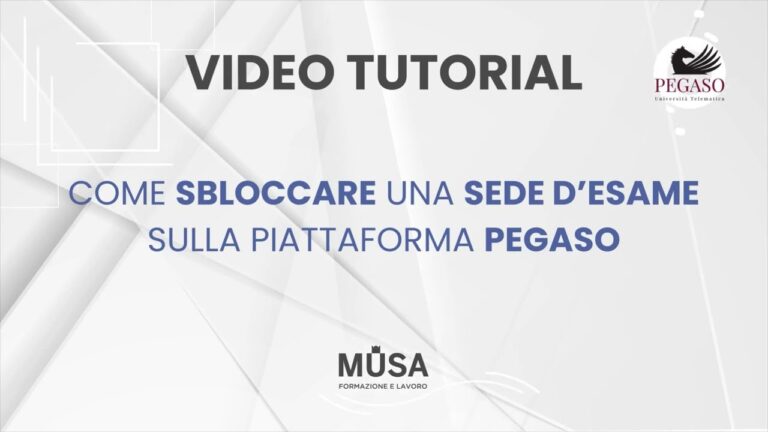 Come Sbloccare la Sede Pegaso Effortlessly